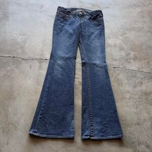 Vintage 90's BEBE boot cut bell bottom flare Denim jeans made in USA